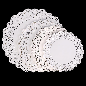250 pièces de napperons ronds en dentelle blanche, sous-verres, napperons de <span class=keywords><strong>table</strong></span>, napperons à gâteau, napperons en papier, pour emballage cadeau de mariage, décoration de <span class=keywords><strong>table</strong></span> d'anniversaire et de Noël, et projets DIY - Product Image 4