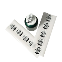 Étiquettes cosmétiques en vinyle imperméables à logo personnalisé-Autocollants adhésifs multicouches double face ronds à décoller à 3 couches pour coupon gratuit