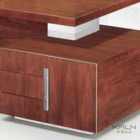 Bureau de direction moderne en bois massif de haute qualité personnalisable, marque KALN, matériau vert durable, modulaire, garantie de 6 ans