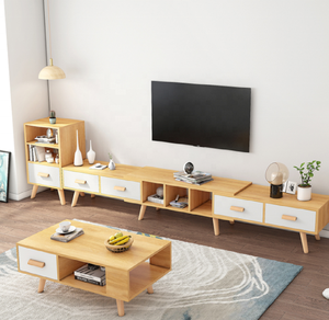 Meuble <span class=keywords><strong>TV</strong></span> AILICHEN, style nordique moderne minimaliste, meuble <span class=keywords><strong>TV</strong></span> mural combiné moderne, meuble <span class=keywords><strong>TV</strong></span> rétractable pour la maison - Product Image 4