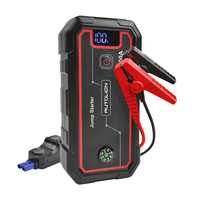Démarreur de voiture 23800mAh, courant de crête 2500A, chargeur sans fil 10W, sortie multi-USB pour démarrage d'urgence de véhicule 12V