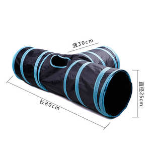 Jouet tunnel interactif et éducatif pour chat, pliable, en polyester écologique, moderne et amusant - Product Image 4