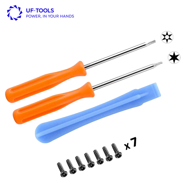 New Pro Video Game Repair Kit Torx T8H T6 Screwdriver Set Tool and T8 Screws for Xbox 360 ONE Wireless Controller