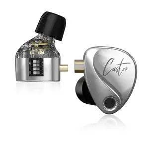 KZ Castor 2DD Dynamic High-end Tunable In Ear HiFi Auriculares Monitor Auriculares Cancelación Auriculares Bass Auriculares