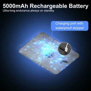 Không Thấm Nước Màu Đen Có Thể Điều Chỉnh Tùy Chỉnh Dao Cạo Chủ Chống Sương Mù Gương Fogless Cho Nước Nóng Sương Mù Miễn Phí Tắm Cạo Râu Gương Với Ánh Sáng LED - Product Image 4