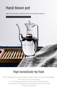 Offres Spéciales! Verre D'<span class=keywords><strong>alcool</strong></span> Bien Flacon Haute Borosilicate Décoratif Mini Verre Pictcher Potable Eau Cruches Ensemble Vin/thé Pot Bouilloires - Product Image 3