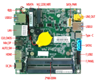 100mm * 100mm NUC 10gen Mini Pc Carte Mère NUC10U Mini DP UHD Max32gb Blue_tooth pour Ordinateur