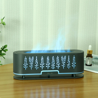 Diffuseur d'arômes Long Botanical 200 ml avec lumière de flamme, contrôlé par application USB