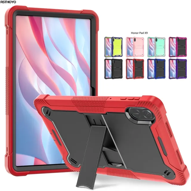 For Honor Pad X8A 11 X9A X9 11.5 Inch 2023 X8 Pro Tablet Case Heavy Duty Kids Silicone PC Hybrid Armor Cover Stand Shockproof