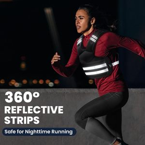 Chaleco con Peso Ajustable para Mujer, Chaleco con 6 Pesas de Arena de Hierro para Entrenamiento de Fuerza, Ejercicio Corporal, Correr, Caminar y Entrenamientos - Product Image 5