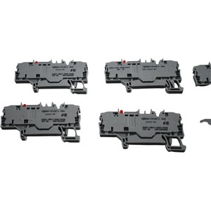 Plc Lot of 9 New 2002-1981/1000-414 2-conductor Fuse Terminal Block Gray 48v <strong>Le</strong> for Warranty Product - Product Image 2