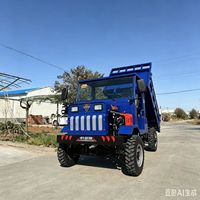 Camion benne 4x4, tricycle, camion benne, 25hp-58hp, 18hp-35hp, forte adhérence, capacité de charge améliorée, véhicule agricole
