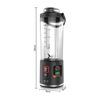 Mini-mixeur RAF R.3018 100 W 400 ml 17000 tr/min 2000 mAh à démarrage rapide, facile à nettoyer, portable pour smoothies aux fruits et shakes protéinés