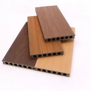 Co-extrusion Wood Plastic Composite Flooring Anti-uv Waterproof Wpc Decking Application In Outdoor