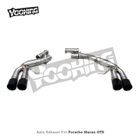 Échappement de voiture OBM pour Porsche Macan GTS 3.0T 2014-2017 tuyau d'échappement droit en acier inoxydable Performance
