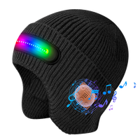 Cappello LED RGB Luminoso all'Ingrosso con Cappello Musicale in Maglia e Altoparlanti Stereo Integrati per Corsa Notturna Ciclismo Campeggio