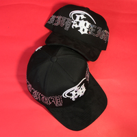 Nouvelle Casquette de Baseball Unisexe Noire Ajustable Style Streetwear Hip-Hop Sportive avec Logo Léopard, Broderie Croix en Strass Tadeo, Religieuse