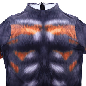 Traje de cuerpo entero de animal con diseño 3D impreso en spandex para cosplay, actuaciones escénicas y juegos de rol: Pitón Verde y Zorro Negro - Product Image 2