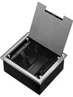 Fpaix Large 10A Overhead 86-Type Panel 1-Outlet Prise de sol dissimulée en acier inoxydable Fiche latérale 250*220mm avec sortie 10A