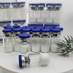 Poudre lyophilisée de peptide de cuivre GHK-Cu à 99 % de pureté, haute activité, réparatrice pour la peau, matière première cosmétique pour sérum facial - Product Image 1