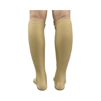 Chaussettes de compression respirantes en spandex tricoté, longueur genou, pour femmes, soulagement des varices, amélioration de la circulation, soutien des veines, usage quotidien