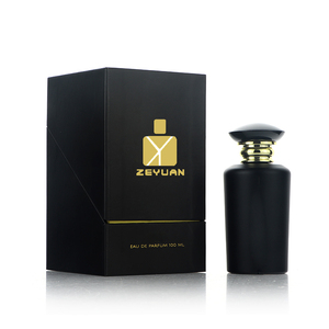 Botella de <span class=keywords><strong>Perfume</strong></span> Negra Mate Premium Personalizada con Caja de Regalo para Caballeros y Damas, 50 ml, 100 ml, Juego de Botellas de Fragancia de Lujo al por Mayor - Product Image 3