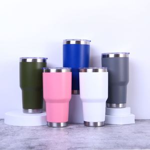 Custom Logo 304 Stainless Steel Car 30oz Travel Tumblers Cup Powder Coated Water Bottle Cup 30 oz <b>Coffee</b> Mug with Lid - Product Image 1