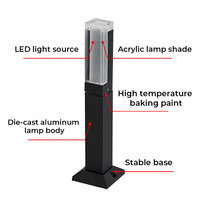 Luces de Jardín LED para Exteriores, Resistentes al Agua IP65, de Aluminio, 40cm 60cm 80cm, Iluminación para Caminos
