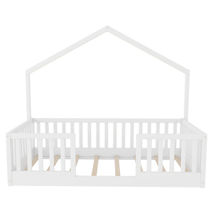 <span class=keywords><strong>Letto</strong></span> a castello con sponde alte, <span class=keywords><strong>letto</strong></span> <span class=keywords><strong>Montessori</strong></span> in legno con luce per bambini, ragazzi e ragazze, bianco - Product Image 6