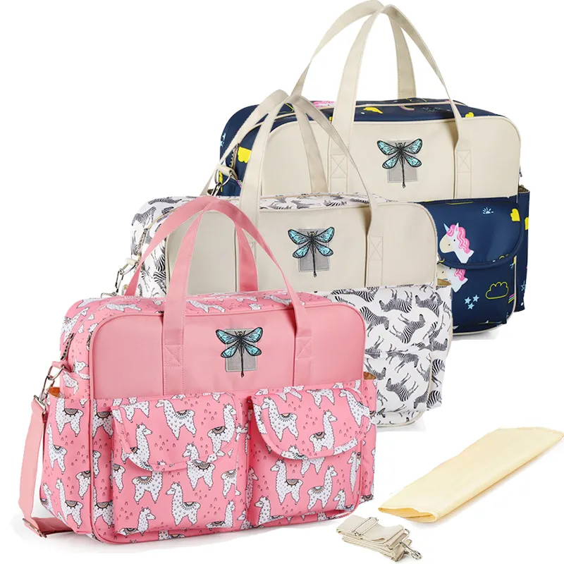 Bolsa de fraldas para bebês, bolsa de fraldas para mães de grande capacidade, sacola de viagem, bolsa de fraldas para mamãe