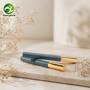 Tubi Vuoti per Mascara di Lusso in Teal Opaco con Tappo Metallico e Scovolino Curvo, Contenitori Cosmetici all'Ingrosso per Brand di Makeup - Product Image 4