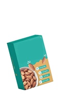 Boîte en papier kraft écologique personnalisée pour les noix et les fruits secs, emballage recyclable avec gaufrage et logo personnalisé
