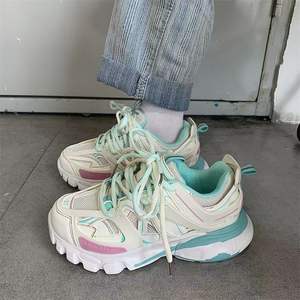 Zapatos de Skate Retro de Diseño de Lujo, Blancos y Negros, con Suela Gruesa, Transpirables, Cómodos, Acolchados, Ligeros y Modernos para Caminar - Product Image 4