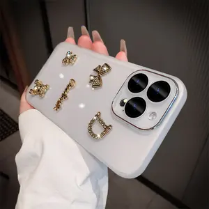 Роскошные модные чехлы для телефона с 3D-бантом и медведем, аниме, сублимационная задняя крышка для Iphone 12, 1314pro max, прозрачная Алмазная сумка для сотового телефона