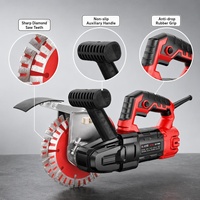 Mesin Pemotong Alur Dinding Listrik 1600W dengan Mata Pisau Berlian 160mm 7000RPM, Pemotong Alur 35x40mm untuk Beton Bata OEM