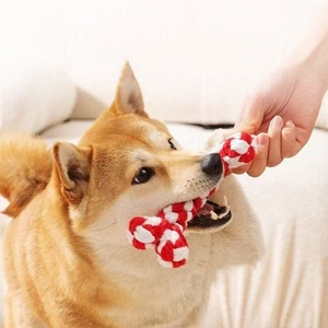 Fabrika lüks pamuk halat oyuncakları sıcak satış endüstriyel kemik şekli Pet köpek interaktif oyuncaklar nokta toptan modelleme Pet - Product Image 4