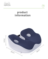Coussin de siège de voiture et de bureau en mousse à mémoire de forme, antidérapant, pour soulager la sciatique, les douleurs dorsales et du coccyx, respirant, amovible, lavable, forme ergonomique