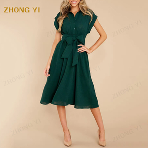 <span class=keywords><strong>Vestido</strong></span> <span class=keywords><strong>Largo</strong></span> Casual de Verano para Mujer, Manga Corta, Color Sólido, Hermoso <span class=keywords><strong>Vestido</strong></span> <span class=keywords><strong>Largo</strong></span> <span class=keywords><strong>Esmeralda</strong></span> de Manga Corta - Product Image 4