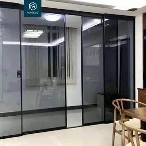 Cửa kính nhà để xe cách điện gấp giá bi gấp mềm đóng cửa kính trượt bao gồm ý tưởng khung kim loại nhà để xe