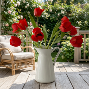 Vase à fleurs moderne en acier inoxydable SUS304 fait main, centre de table pour la maison ou un anniversaire - Product Image 4