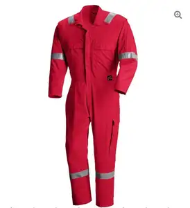 Pasokan pabrik overall kerja Coveralls Boiler setelan penjualan teratas penutup industri pakaian kerja tahan api FR Coverall