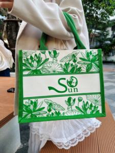 Bolso de mano de lona ecológico versátil, nuevo modelo, forro de poliéster impermeable, bolsos de mano de playa para mujer - Product Image 5