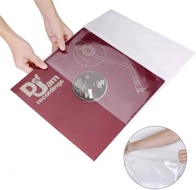 Factory Recyclable OPP Self Adhesive LP Vinyl Record Sleeve Protective Bag Waterproof Dustproof Anti static Record Cover