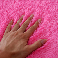 Tapis et tapis de salon en velours peluche, grand tapis duveteux de couleur verte, prix de gros