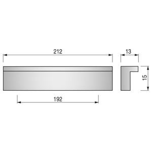 Cassetto triplo in alluminio l212 c192 cromato - Product Image 2