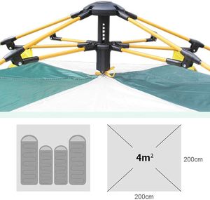 Carpa Domo Impermeable y Resistente al Viento para Acampar, Estructura de Una Habitación, Fácil de Instalar, Pequeña y Ligera - Product Image 2