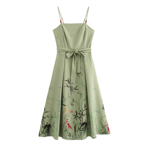 slim fit dress slacks Olive Green Soft Silk Long Dress – Vastrasuka