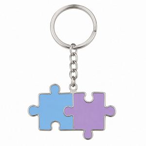 Llaveros de Metal Creativos con Diseño de Rompecabezas Personalizados de Alta Calidad al por Mayor para Amantes de los Rompecabezas - Product Image 2