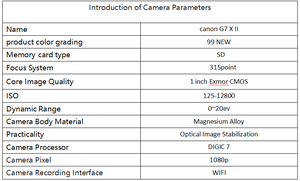 Apparence de haute qualité, caméra numérique d'occasion d'origine C ANON G7 X II 1080p HD, caméscope, appareil photo numérique - Product Image 6