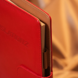 High Quality New Design Loose Leaf Pu Leather Hard Cover Sewing Binding Coated Paper <b>A6</b> Notebook <b>Diary</b> - Product Image 5